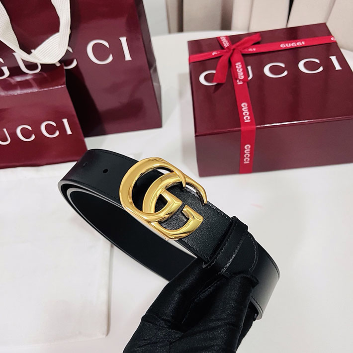 グッチ アウトレット店舗 GUCCI トーション ダブルG バックル ベルト レザー ブラック 2701896 グッチ ベルト セール - 画像 (4)