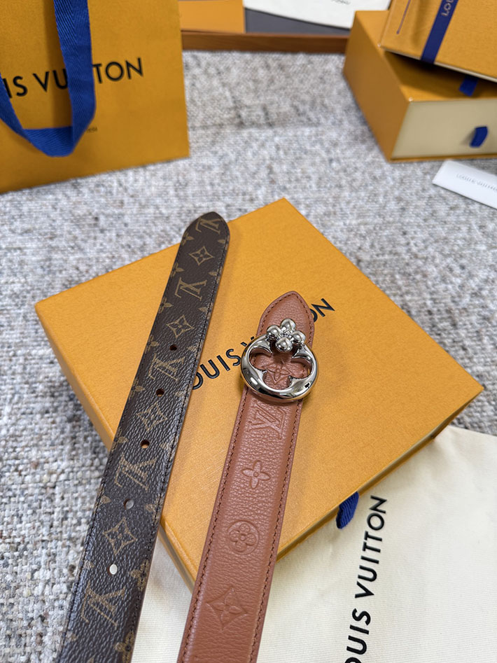 ルイヴィトン アウトレット店舗 LOUIS VUITTON モノグラム FLOWERGRAM ROUND 30MM REVERSIBLE BELT 2701910 ルイヴィトン ベルト レディース - 画像 (9)