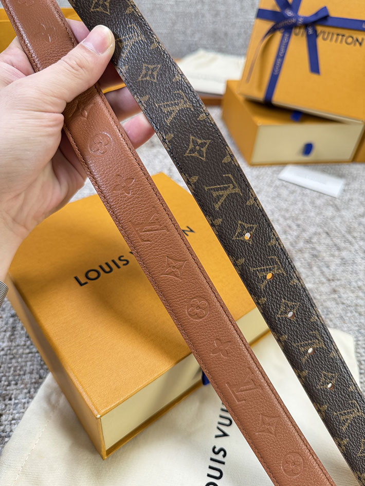 ルイヴィトン アウトレット店舗 LOUIS VUITTON モノグラム FLOWERGRAM ROUND 30MM REVERSIBLE BELT 2701910 ルイヴィトン ベルト レディース - 画像 (5)