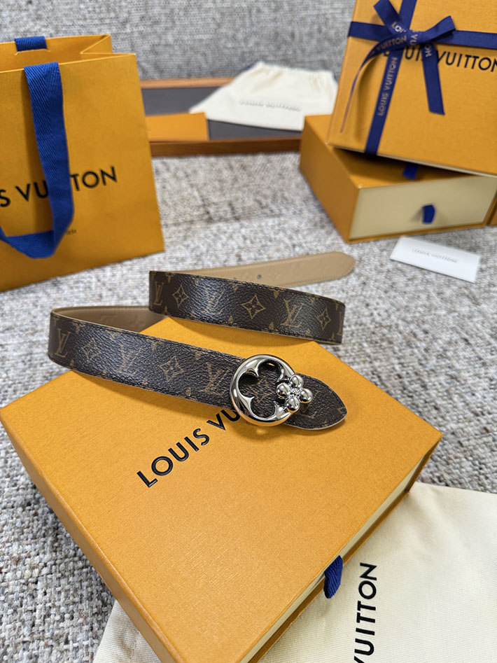 ルイヴィトン アウトレット店舗 LOUIS VUITTON モノグラム FLOWERGRAM ROUND 30MM REVERSIBLE BELT 2701912 ルイヴィトン ベルト アウトレット - 画像 (7)