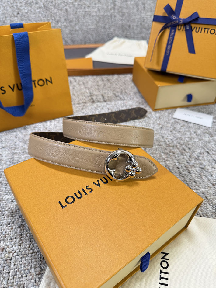 ルイヴィトン アウトレット店舗 LOUIS VUITTON モノグラム FLOWERGRAM ROUND 30MM REVERSIBLE BELT 2701912 ルイヴィトン ベルト アウトレット - 画像 (4)