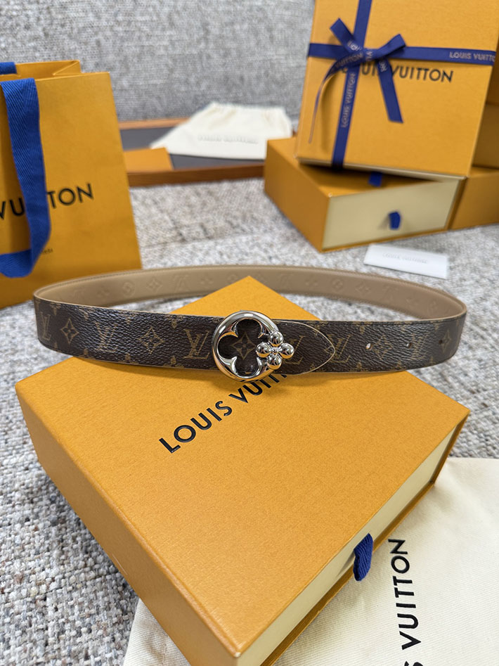 ルイヴィトン アウトレット店舗 LOUIS VUITTON モノグラム FLOWERGRAM ROUND 30MM REVERSIBLE BELT 2701912 ルイヴィトン ベルト アウトレット - 画像 (3)