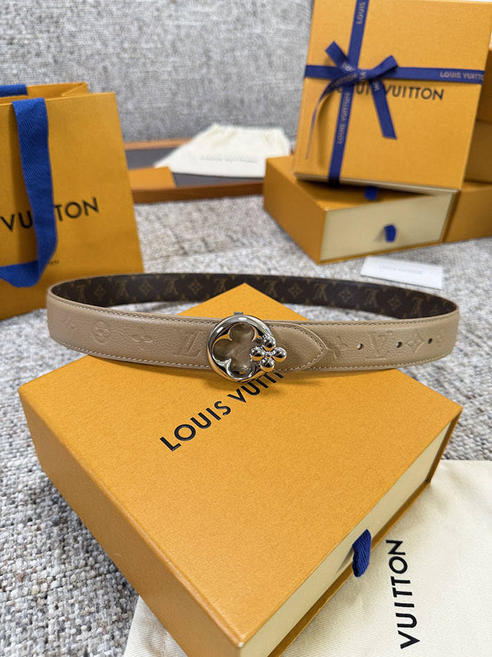 ルイヴィトン アウトレット店舗 LOUIS VUITTON モノグラム FLOWERGRAM ROUND 30MM REVERSIBLE BELT 2701912 ルイヴィトン ベルト アウトレット - 画像 (2)