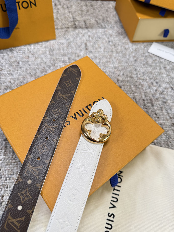 ルイヴィトン アウトレット店舗 LOUIS VUITTON モノグラム FLOWERGRAM ROUND 30MM REVERSIBLE BELT 2701914 ルイヴィトン ベルト モノグラム - 画像 (5)