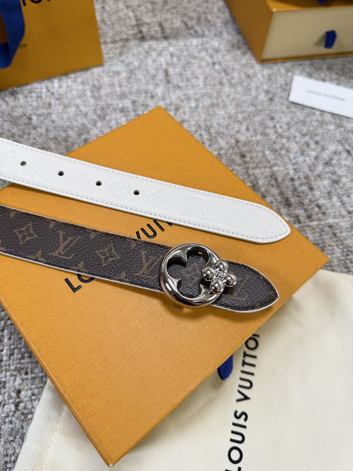 ルイヴィトン アウトレット店舗 LOUIS VUITTON モノグラム FLOWERGRAM ROUND 30MM REVERSIBLE BELT 2701915 ルイヴィトン ベルト 安い - 画像 (8)