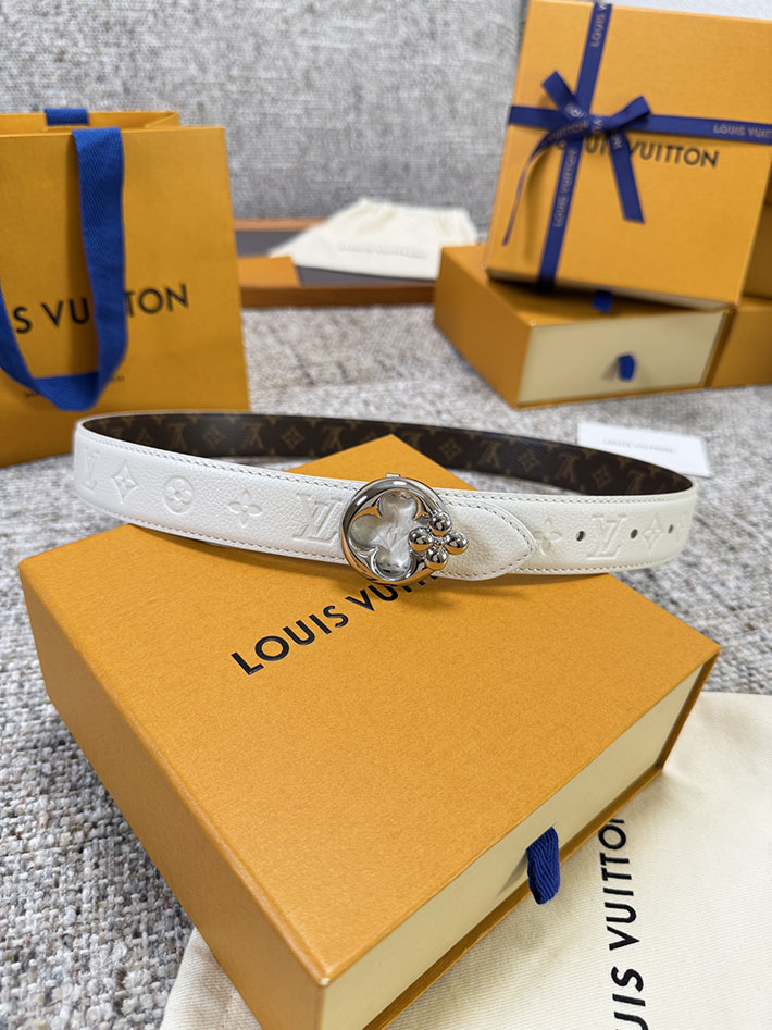 ルイヴィトン アウトレット店舗 LOUIS VUITTON モノグラム FLOWERGRAM ROUND 30MM REVERSIBLE BELT 2701915 ルイヴィトン ベルト 安い - 画像 (2)