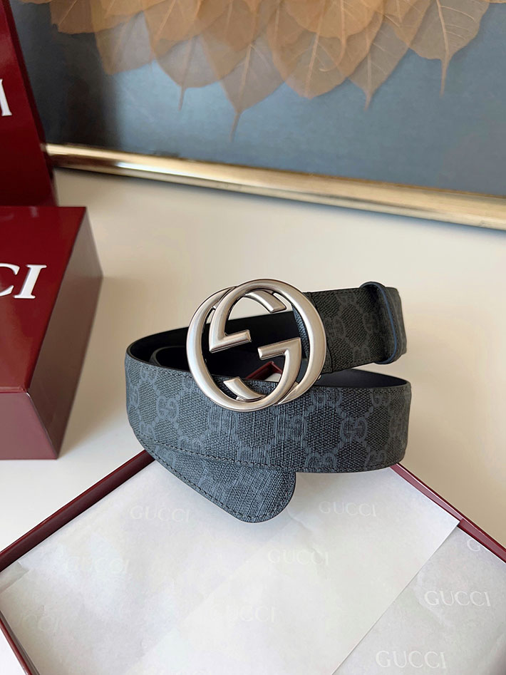 グッチ アウトレット店舗 GUCCI ベルト メンズ GGスプリームキャンバス インターロッキングG バックル 2701922 グッチ ベルト メンズ アウトレット - 画像 (7)