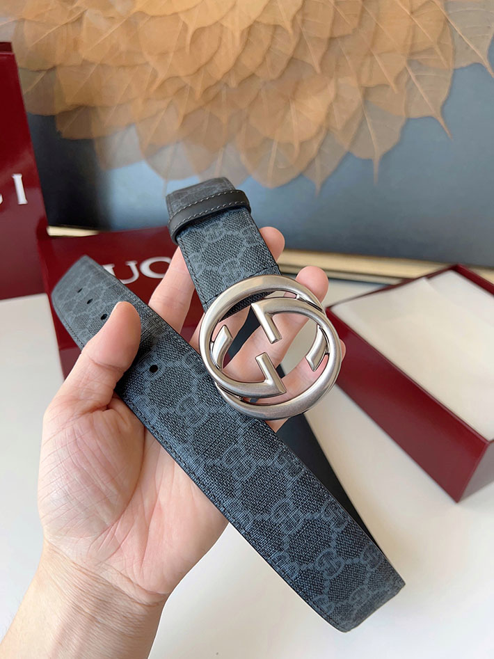 グッチ アウトレット店舗 GUCCI ベルト メンズ GGスプリームキャンバス インターロッキングG バックル 2701922 グッチ ベルト メンズ アウトレット - 画像 (6)