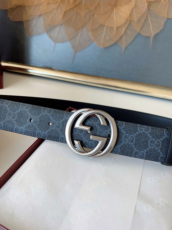 グッチ アウトレット店舗 GUCCI ベルト メンズ GGスプリームキャンバス インターロッキングG バックル 2701922 グッチ ベルト メンズ アウトレット - 画像 (5)
