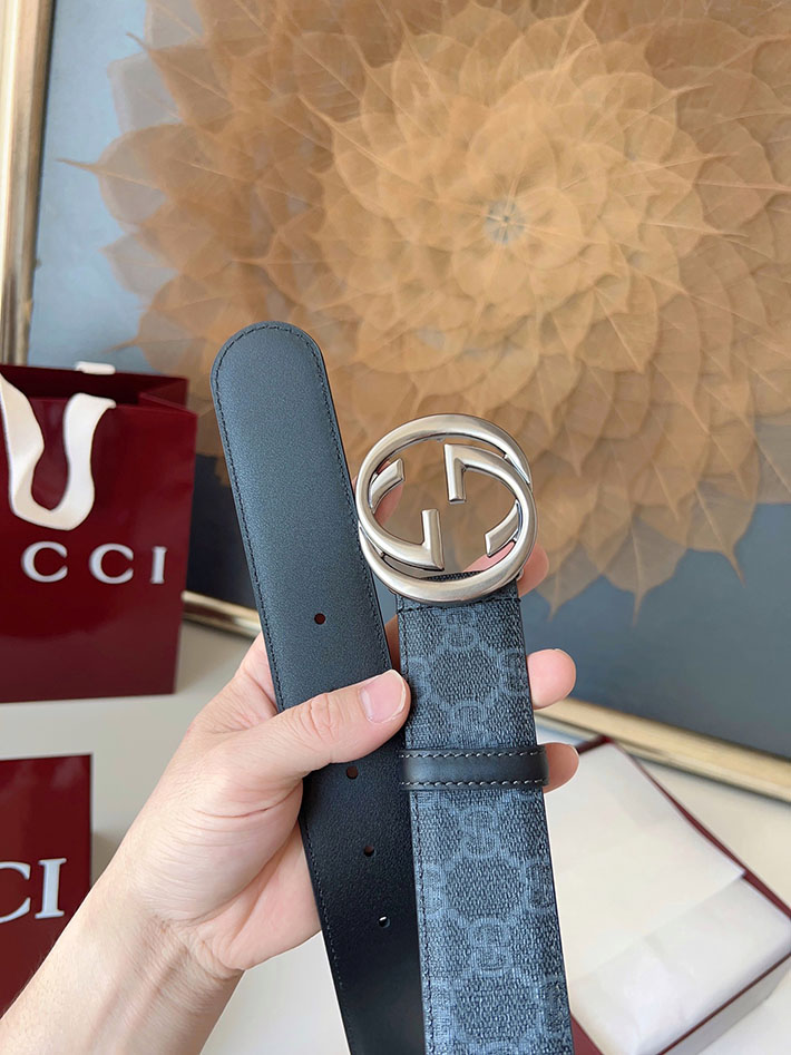 グッチ アウトレット店舗 GUCCI ベルト メンズ GGスプリームキャンバス インターロッキングG バックル 2701922 グッチ ベルト メンズ アウトレット - 画像 (3)