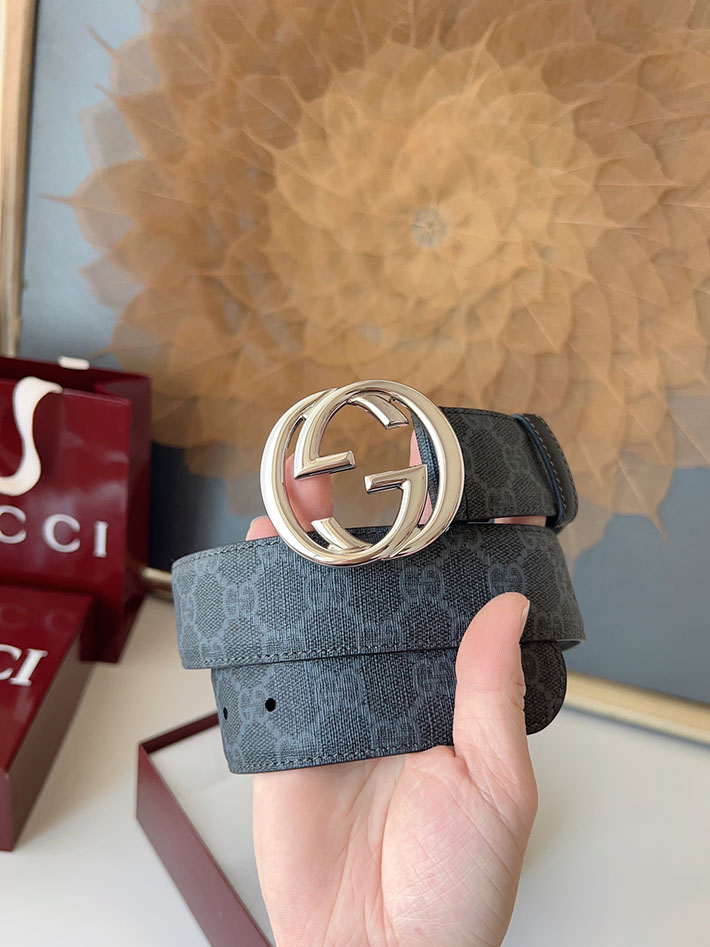 グッチ アウトレット店舗 GUCCI ベルト メンズ GGスプリームキャンバス インターロッキングG バックル 2701923 グッチ ベルト メンズ 人気 - 画像 (8)