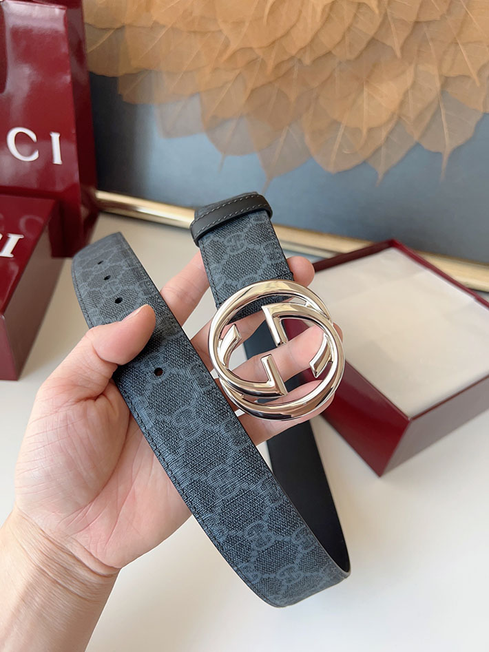 グッチ アウトレット店舗 GUCCI ベルト メンズ GGスプリームキャンバス インターロッキングG バックル 2701923 グッチ ベルト メンズ 人気 - 画像 (7)