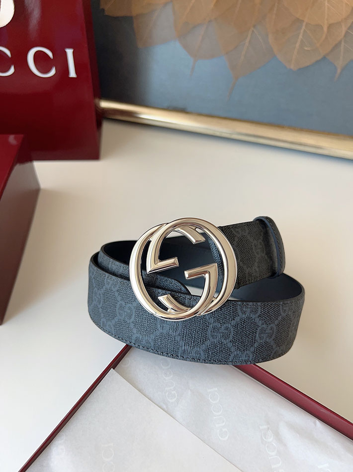 グッチ アウトレット店舗 GUCCI ベルト メンズ GGスプリームキャンバス インターロッキングG バックル 2701923 グッチ ベルト メンズ 人気 - 画像 (5)