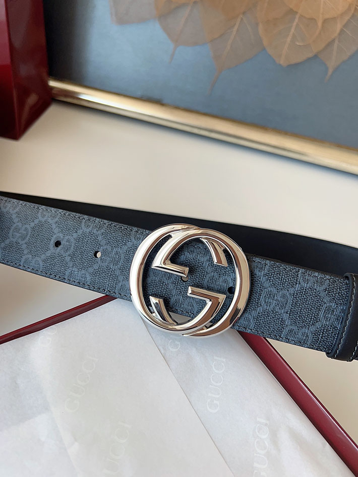 グッチ アウトレット店舗 GUCCI ベルト メンズ GGスプリームキャンバス インターロッキングG バックル 2701923 グッチ ベルト メンズ 人気 - 画像 (4)