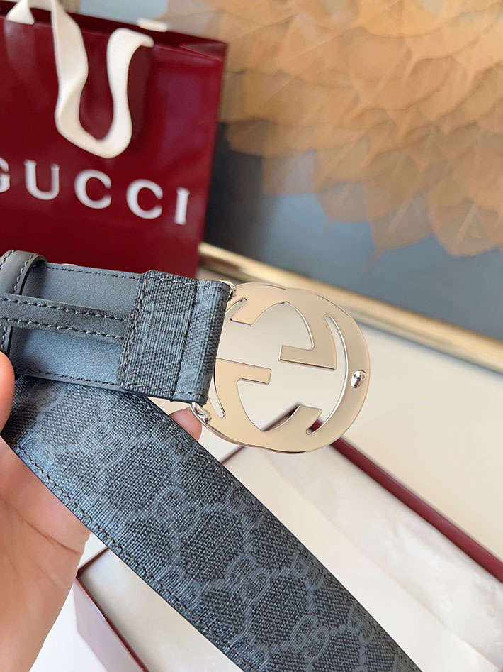 グッチ アウトレット店舗 GUCCI ベルト メンズ GGスプリームキャンバス インターロッキングG バックル 2701923 グッチ ベルト メンズ 人気 - 画像 (3)