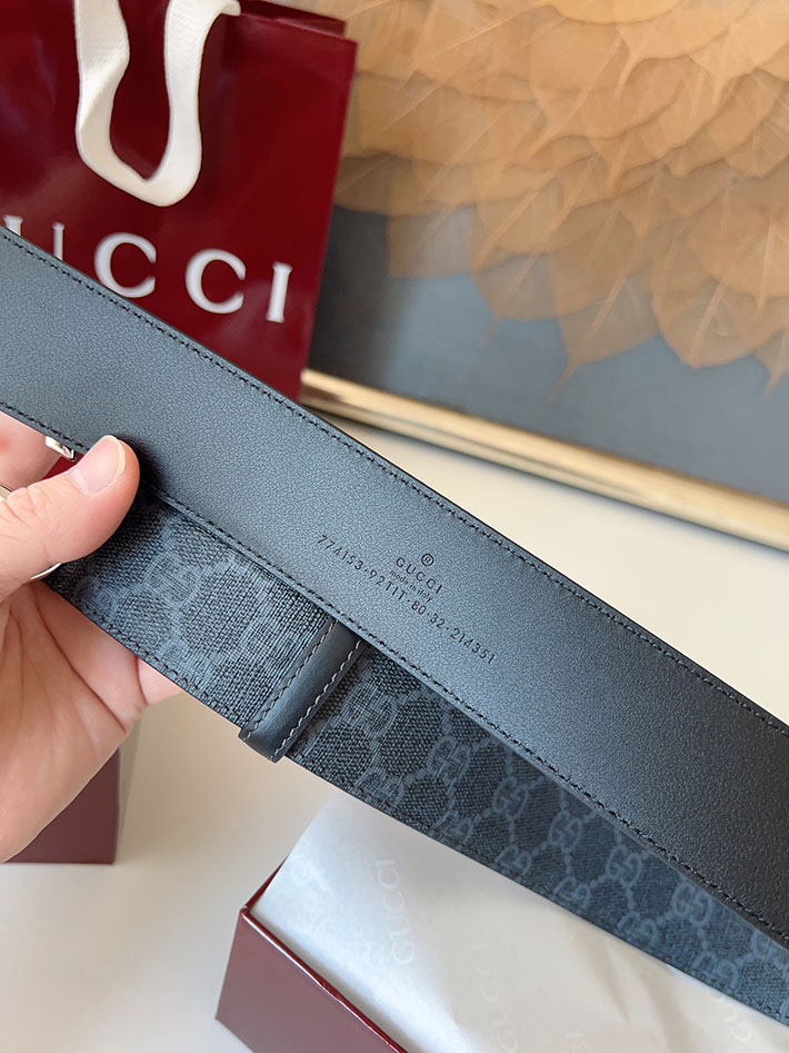 グッチ アウトレット店舗 GUCCI ベルト メンズ GGスプリームキャンバス インターロッキングG バックル 2701923 グッチ ベルト メンズ 人気 - 画像 (2)
