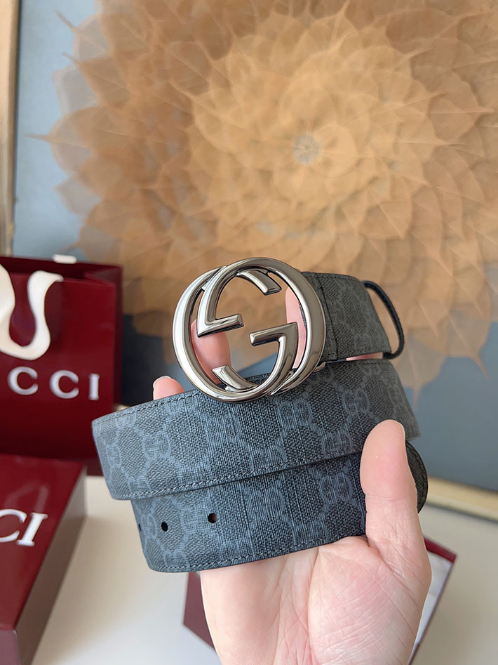 グッチ アウトレット店舗 GUCCI ベルト メンズ GGスプリームキャンバス インターロッキングG バックル 2701924 グッチ ベルト メンズ ビジネス - 画像 (3)