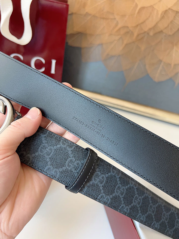 グッチ アウトレット店舗 GUCCI ベルト メンズ GGスプリームキャンバス インターロッキングG バックル 2701924 グッチ ベルト メンズ ビジネス - 画像 (2)