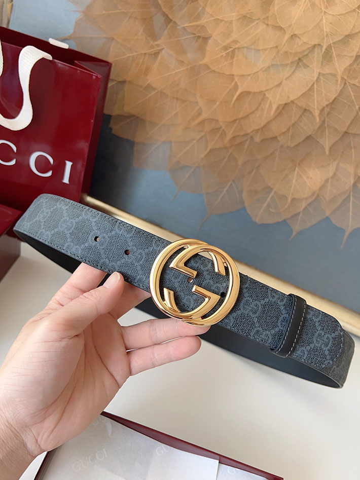 グッチ アウトレット店舗 GUCCI ベルト メンズ GGスプリームキャンバス インターロッキングG バックル 2701925 グッチ メンズ ベルト 激安 - 画像 (9)