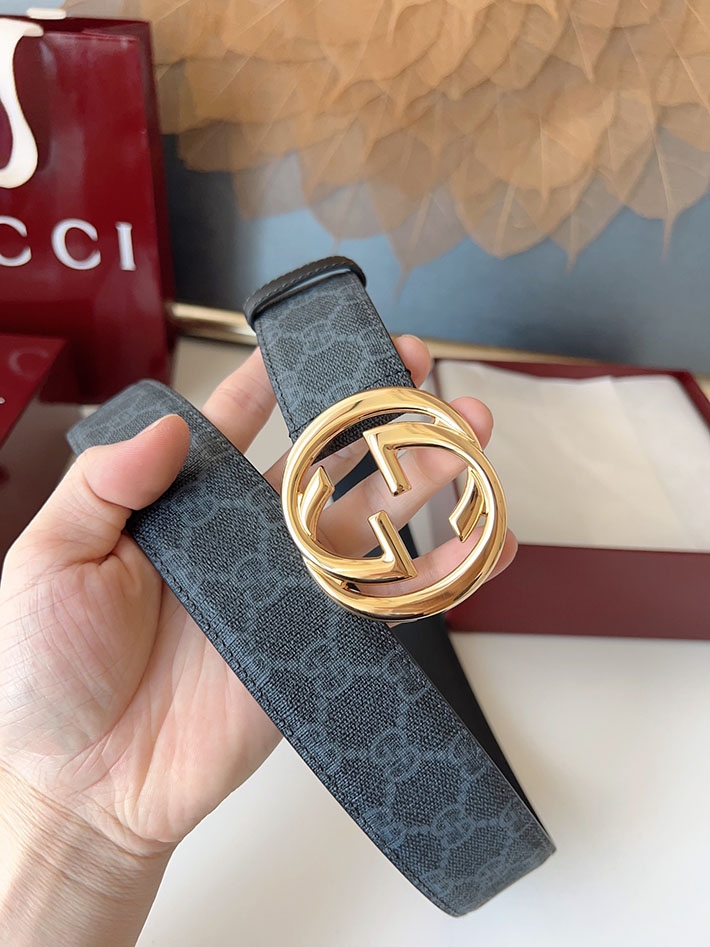グッチ アウトレット店舗 GUCCI ベルト メンズ GGスプリームキャンバス インターロッキングG バックル 2701925 グッチ メンズ ベルト 激安 - 画像 (8)