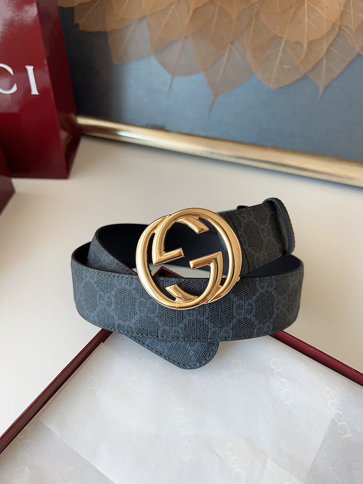 グッチ アウトレット店舗 GUCCI ベルト メンズ GGスプリームキャンバス インターロッキングG バックル 2701925 グッチ メンズ ベルト 激安 - 画像 (7)