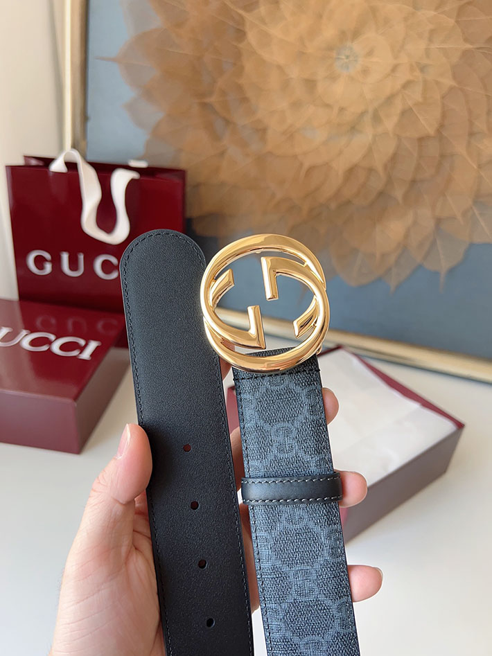 グッチ アウトレット店舗 GUCCI ベルト メンズ GGスプリームキャンバス インターロッキングG バックル 2701925 グッチ メンズ ベルト 激安 - 画像 (6)