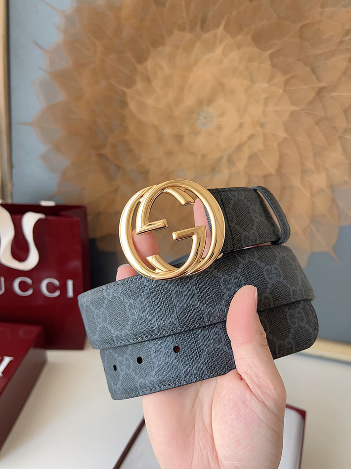 グッチ アウトレット店舗 GUCCI ベルト メンズ GGスプリームキャンバス インターロッキングG バックル 2701925 グッチ メンズ ベルト 激安 - 画像 (4)