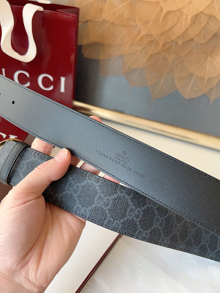 グッチ アウトレット店舗 GUCCI ベルト メンズ GGスプリームキャンバス インターロッキングG バックル 2701925 グッチ メンズ ベルト 激安 - 画像 (2)