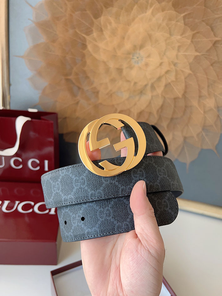 グッチ アウトレット店舗 GUCCI ベルト メンズ GGスプリームキャンバス インターロッキングG バックル 2701927 グッチ ベルト メンズ 人気 - 画像 (4)