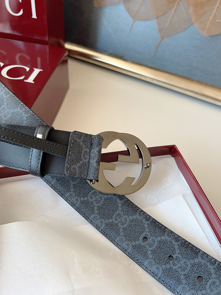 グッチ アウトレット店舗 GUCCI ベルト メンズ GGスプリームキャンバス インターロッキングG バックル 2701928 グッチ ベルト リバーシブル - 画像 (3)