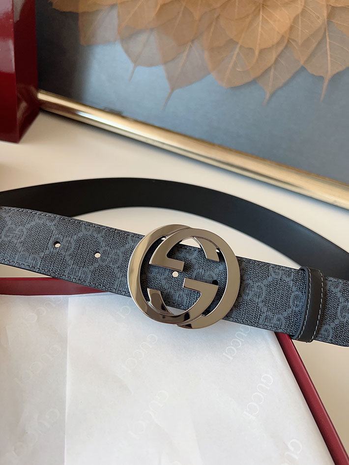 グッチ アウトレット店舗 GUCCI ベルト メンズ GGスプリームキャンバス インターロッキングG バックル 2701928 グッチ ベルト リバーシブル - 画像 (2)