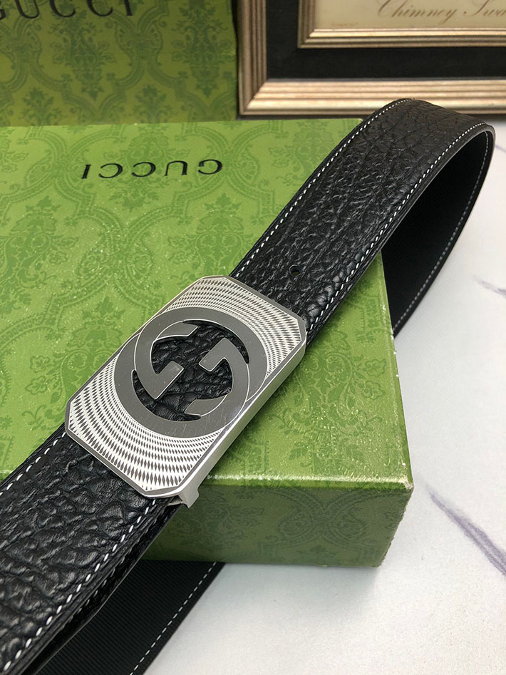 グッチ アウトレット店舗 GUCCI インターロッキング Gバックル リバーシブル メンズ レザー 2701929 グッチ ベルト メンズ アウトレット - 画像 (6)