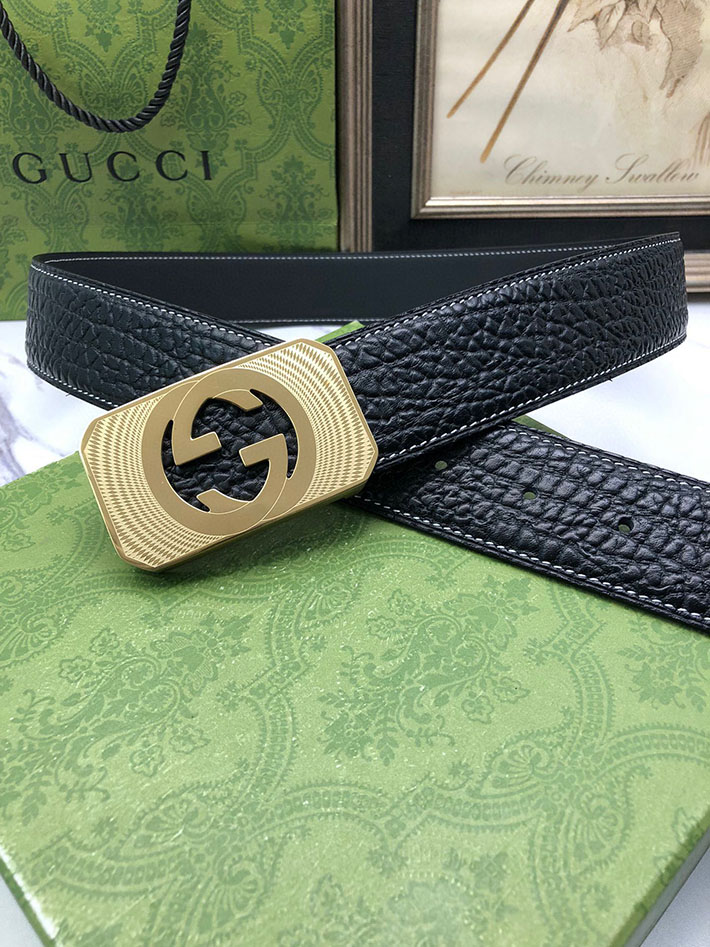 グッチ アウトレット店舗 GUCCI インターロッキング Gバックル リバーシブル メンズ レザー 2701930 グッチ ベルト メンズ 人気 - 画像 (6)