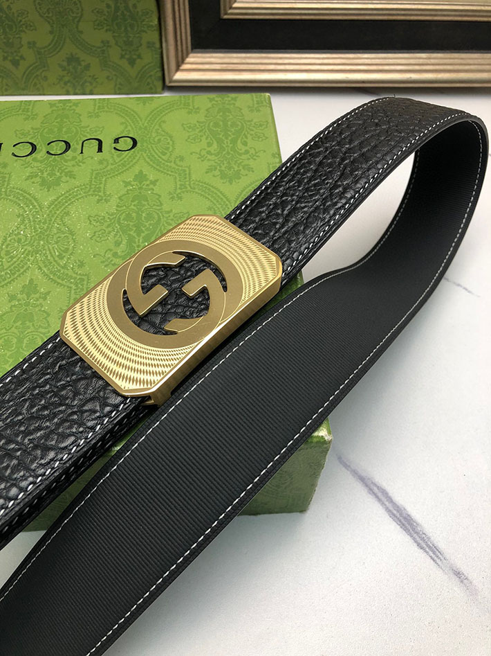 グッチ アウトレット店舗 GUCCI インターロッキング Gバックル リバーシブル メンズ レザー 2701930 グッチ ベルト メンズ 人気 - 画像 (5)