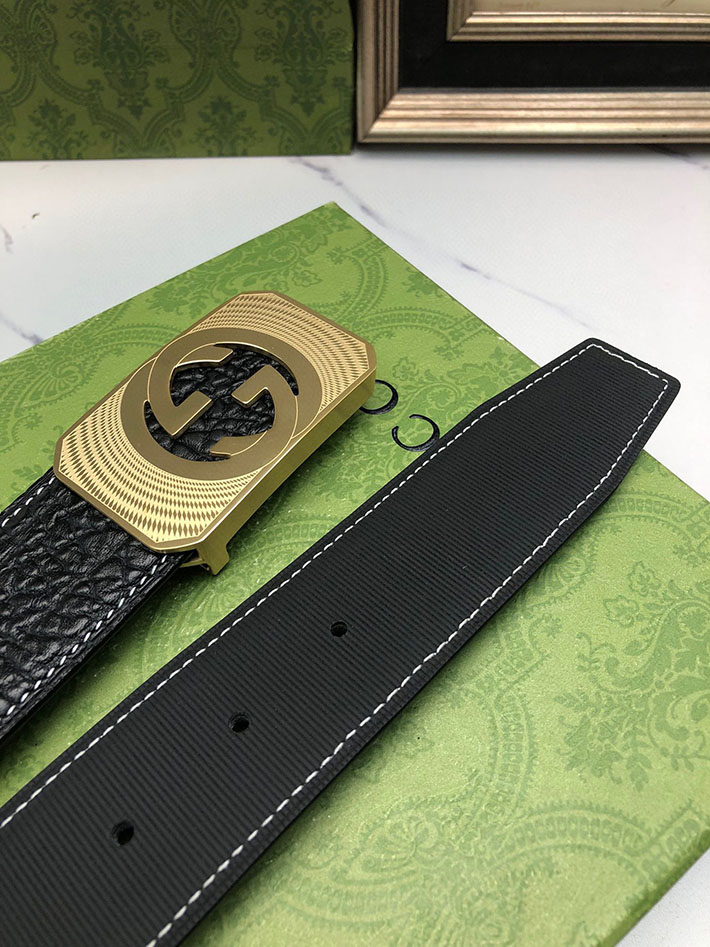 グッチ アウトレット店舗 GUCCI インターロッキング Gバックル リバーシブル メンズ レザー 2701930 グッチ ベルト メンズ 人気 - 画像 (4)