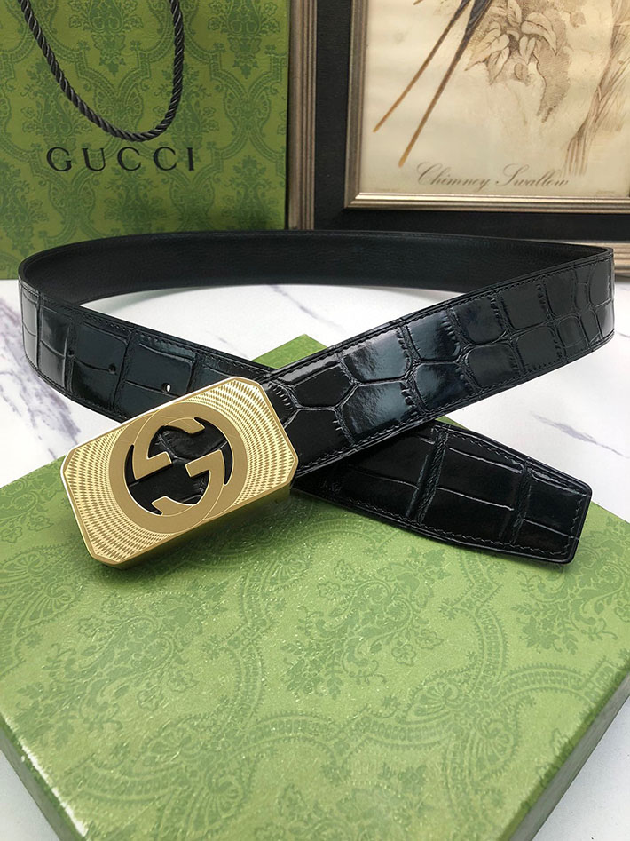 グッチ アウトレット店舗 GUCCI インターロッキング Gバックル リバーシブル メンズ レザー 2701931 グッチ ベルト メンズ ビジネス - 画像 (8)