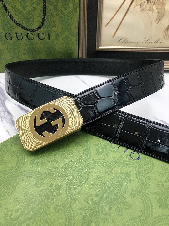 グッチ アウトレット店舗 GUCCI インターロッキング Gバックル リバーシブル メンズ レザー 2701931 グッチ ベルト メンズ ビジネス - 画像 (6)