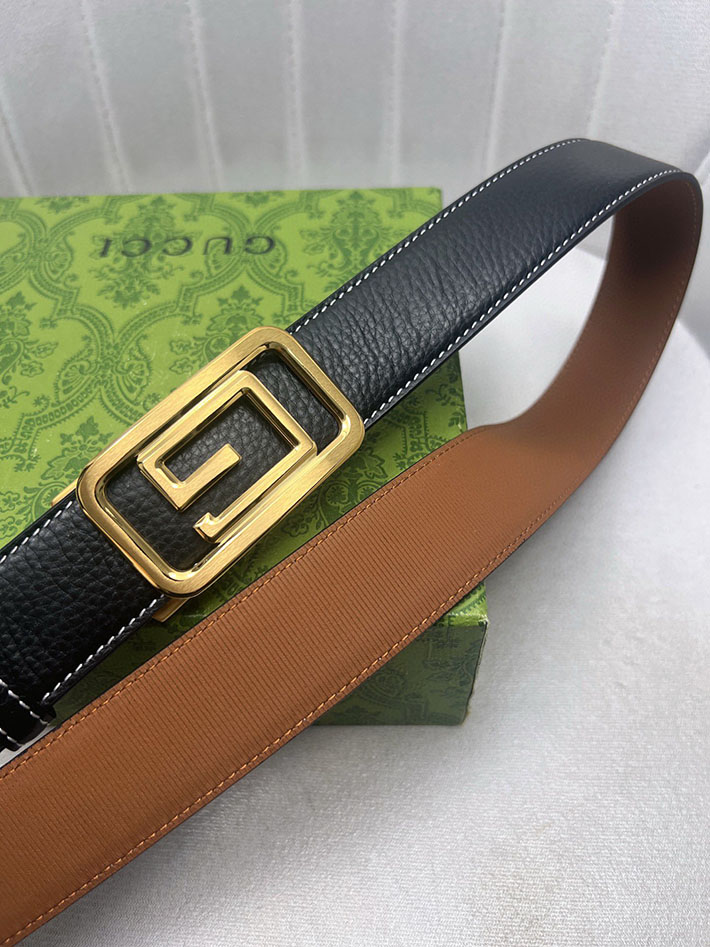 グッチ アウトレット店舗 GUCCI インターロッキング Gバックル リバーシブル メンズ レザー 2701933 グッチ ベルト アウトレット 価格 - 画像 (5)