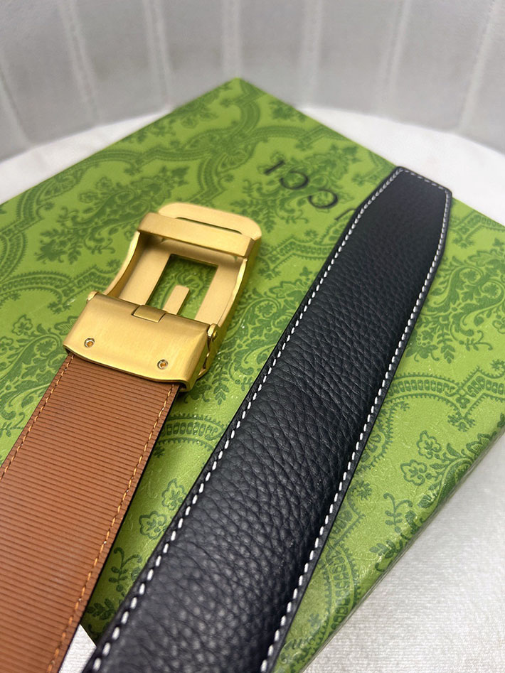 グッチ アウトレット店舗 GUCCI インターロッキング Gバックル リバーシブル メンズ レザー 2701933 グッチ ベルト アウトレット 価格 - 画像 (4)