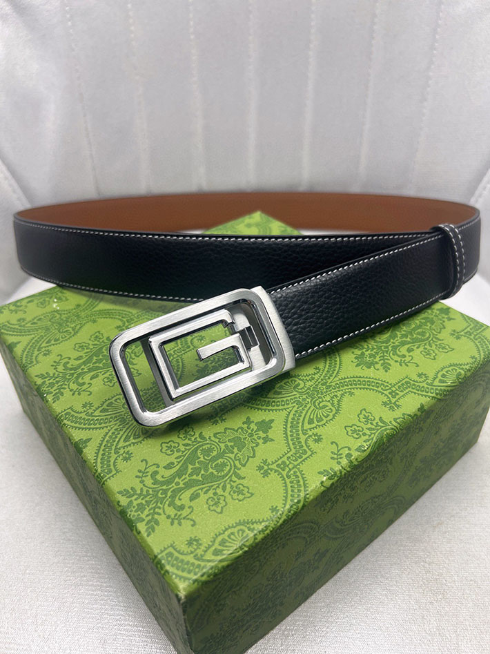 グッチ アウトレット店舗 GUCCI インターロッキング Gバックル リバーシブル メンズ レザー 2701934 グッチ ベルト 安い - 画像 (8)