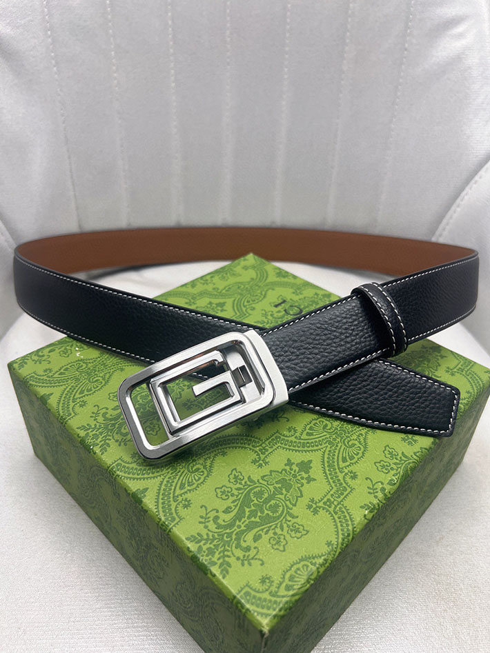 グッチ アウトレット店舗 GUCCI インターロッキング Gバックル リバーシブル メンズ レザー 2701934 グッチ ベルト 安い - 画像 (7)