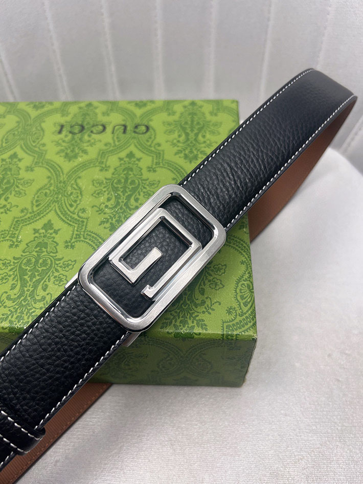 グッチ アウトレット店舗 GUCCI インターロッキング Gバックル リバーシブル メンズ レザー 2701934 グッチ ベルト 安い - 画像 (6)