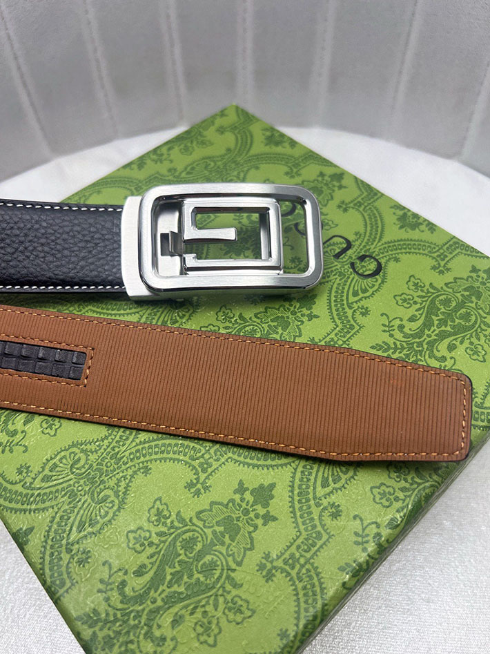 グッチ アウトレット店舗 GUCCI インターロッキング Gバックル リバーシブル メンズ レザー 2701934 グッチ ベルト 安い - 画像 (3)