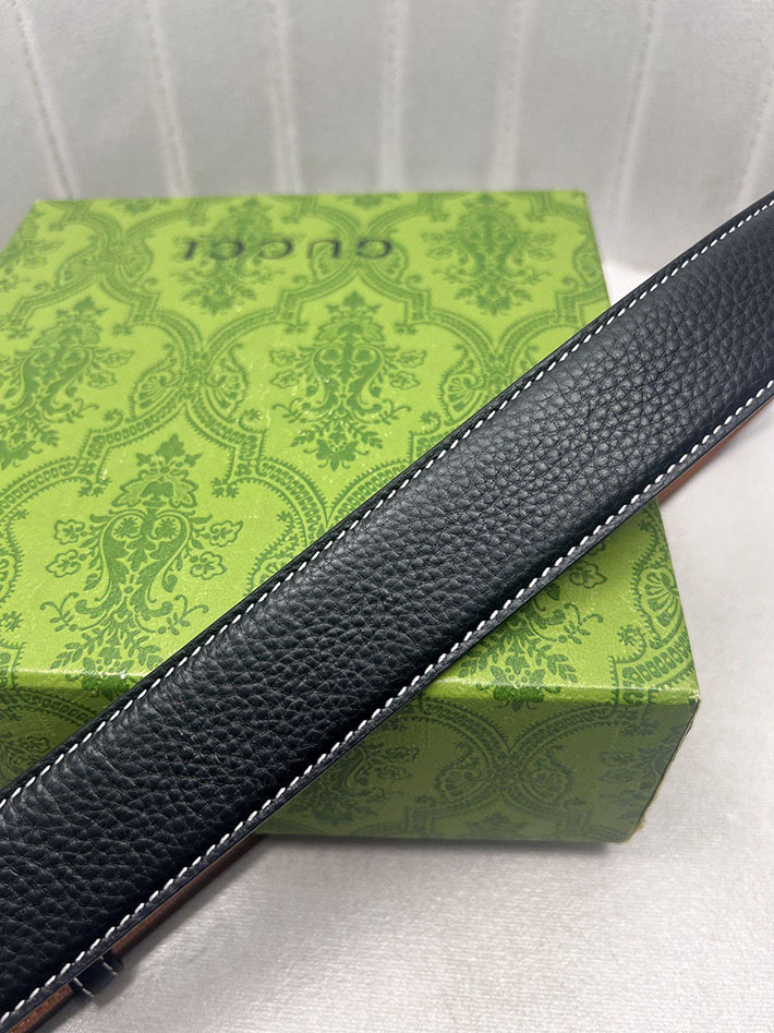 グッチ アウトレット店舗 GUCCI インターロッキング Gバックル リバーシブル メンズ レザー 2701934 グッチ ベルト 安い - 画像 (2)