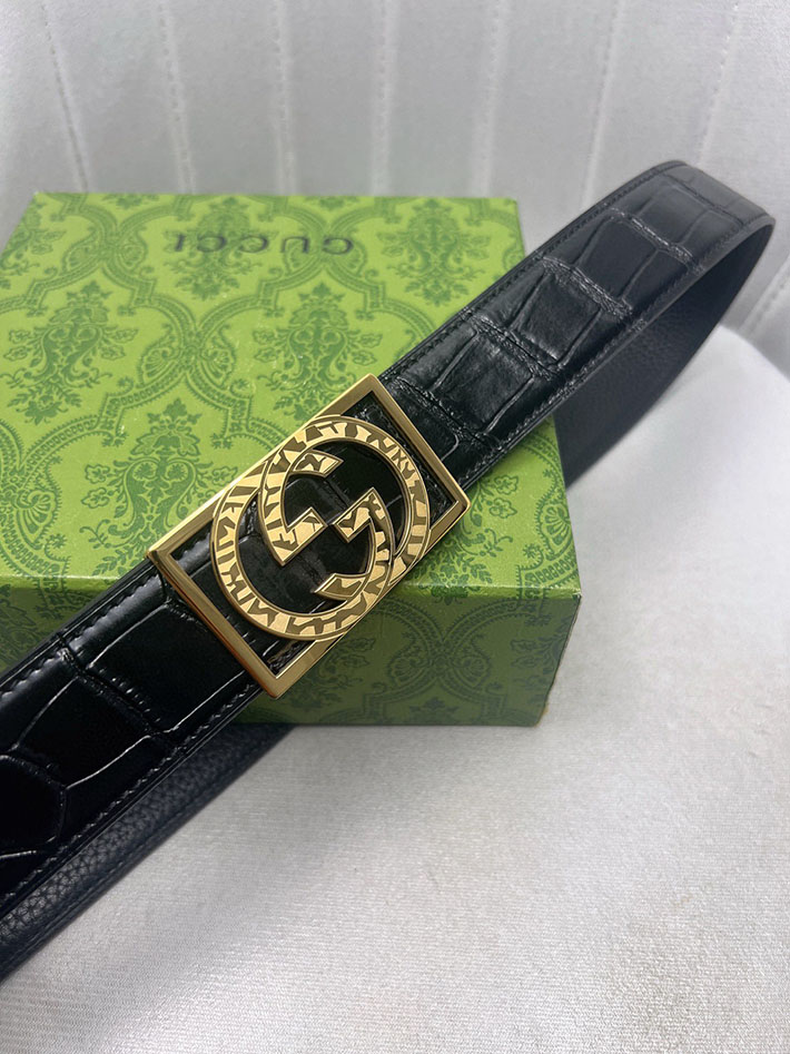 グッチ アウトレット店舗 GUCCI インターロッキング Gバックル リバーシブル メンズ レザー 2701935 グッチ ベルト セール - 画像 (6)