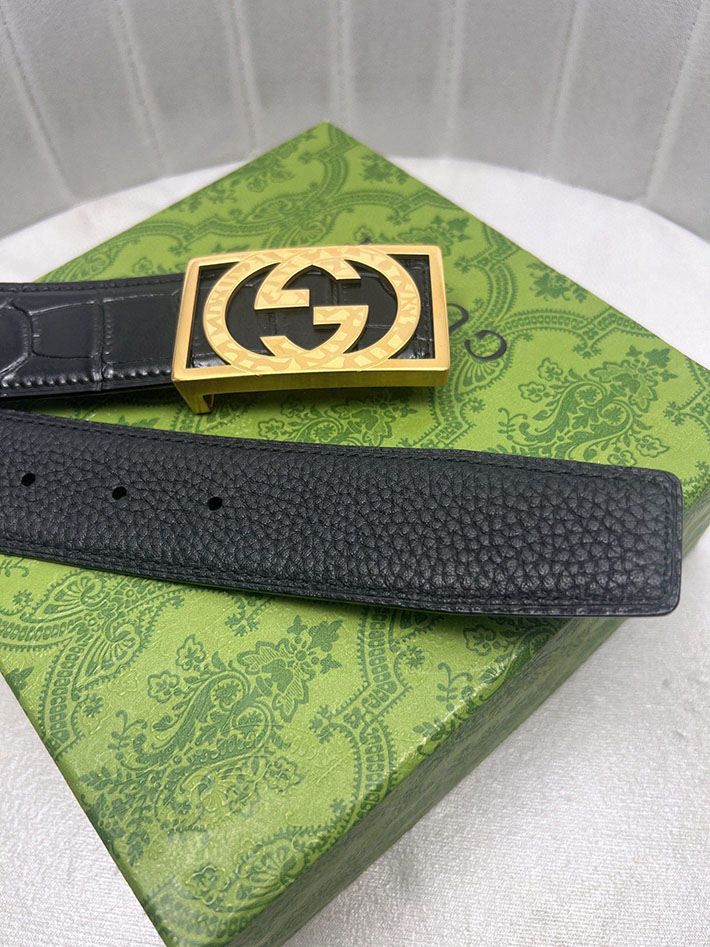グッチ アウトレット店舗 GUCCI インターロッキング Gバックル リバーシブル メンズ レザー 2701935 グッチ ベルト セール - 画像 (3)