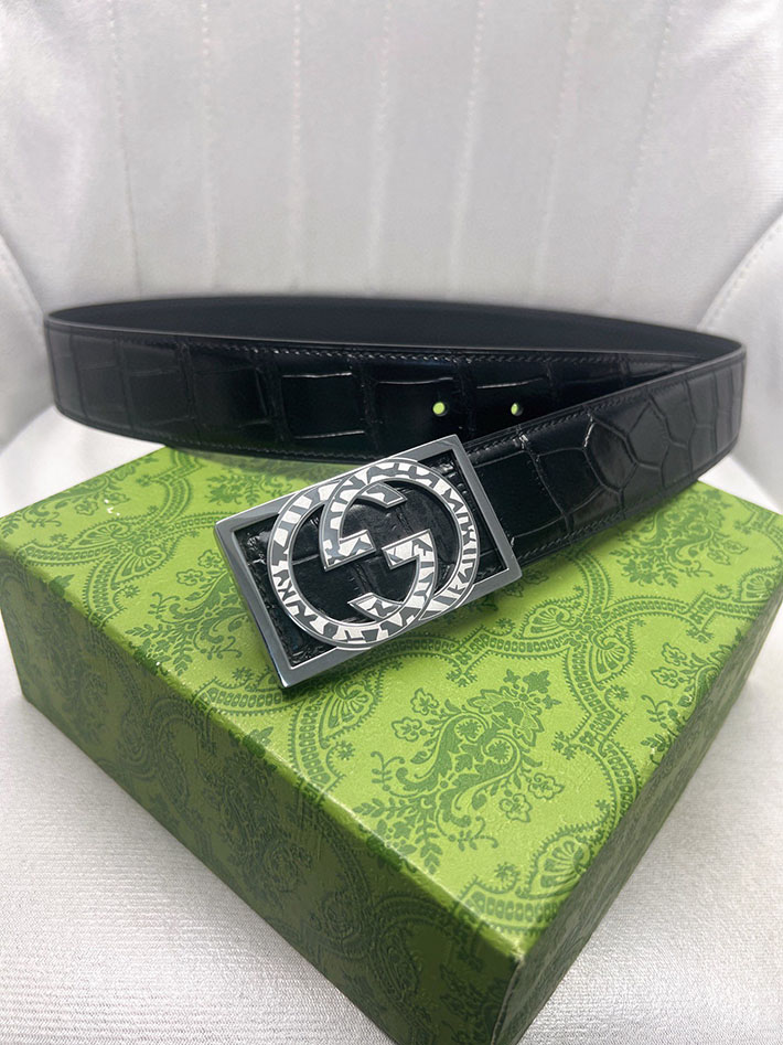 グッチ アウトレット店舗 GUCCI インターロッキング Gバックル リバーシブル メンズ レザー 2701936 グッチ ベルト 新作 - 画像 (8)