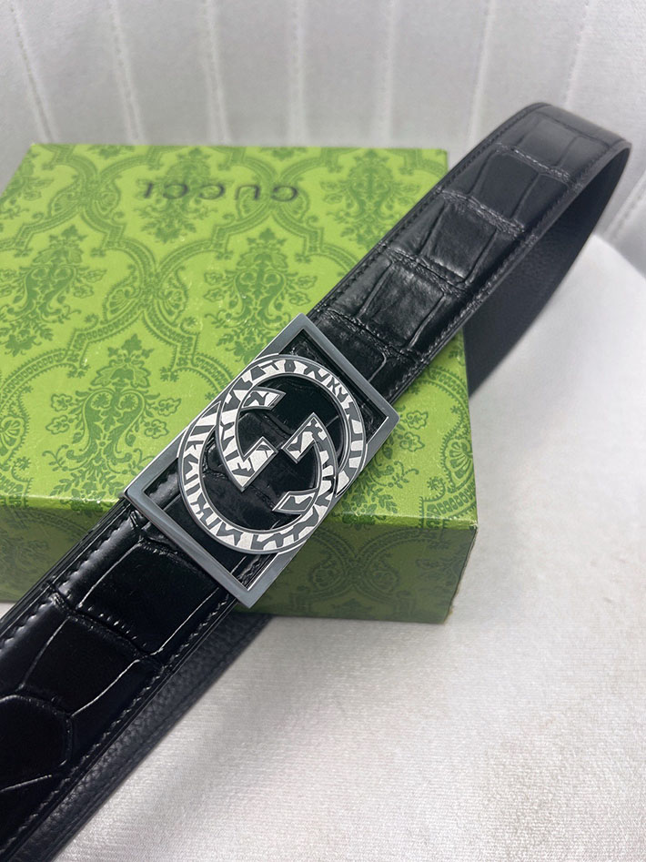 グッチ アウトレット店舗 GUCCI インターロッキング Gバックル リバーシブル メンズ レザー 2701936 グッチ ベルト 新作 - 画像 (6)