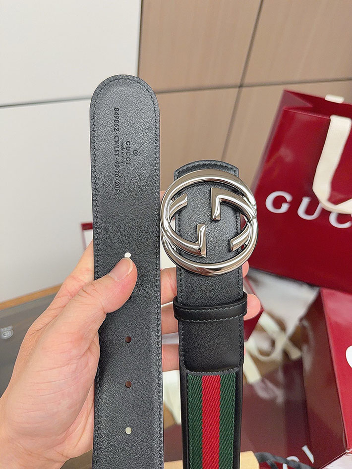 グッチ アウトレット店舗 GUCCI シェリーライン GGロゴ バックルベルト レザー 40mm メンズ 2701937 グッチ ベルト アウトレット 価格 - 画像 (8)