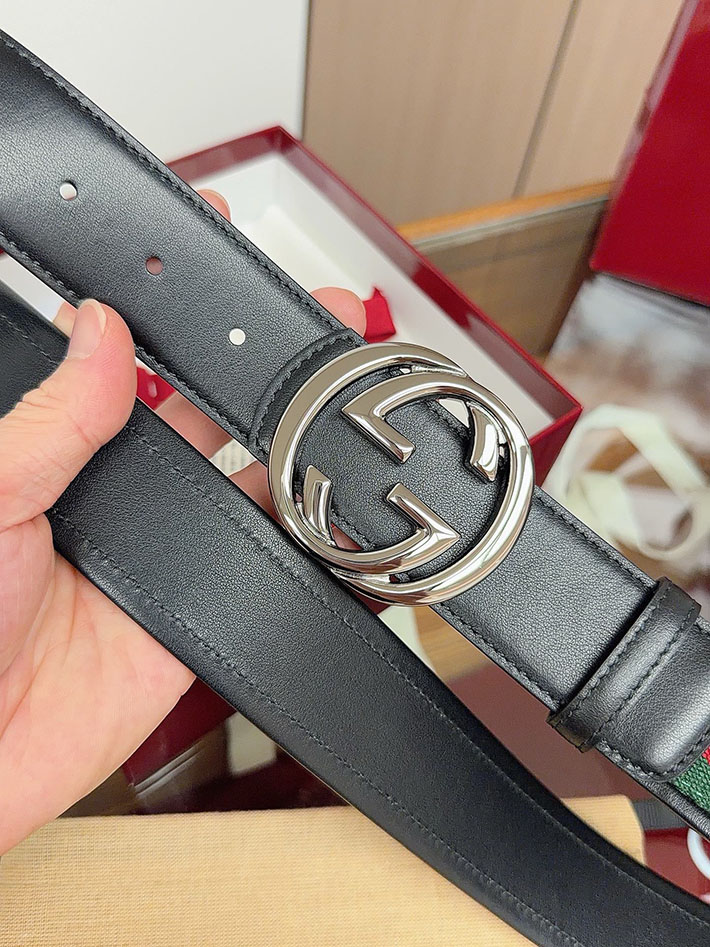 グッチ アウトレット店舗 GUCCI シェリーライン GGロゴ バックルベルト レザー 40mm メンズ 2701937 グッチ ベルト アウトレット 価格 - 画像 (7)
